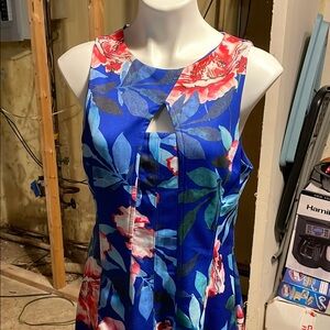 Hamilton Pink and Orange A-line Sleeveless Dress